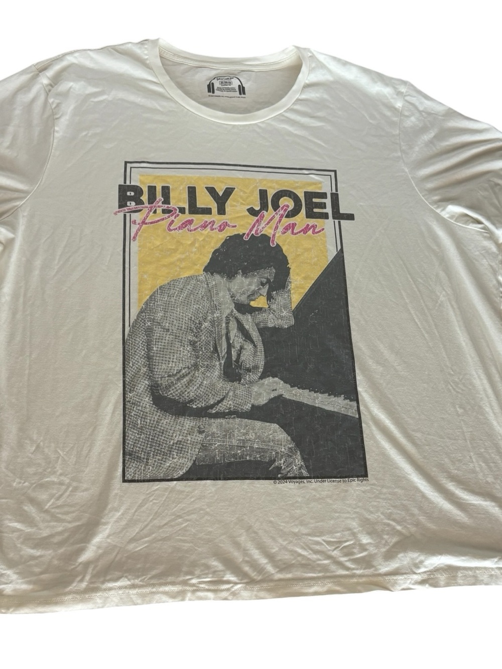 Billy Joel Piano Man Graphic Tee 3XL Vintage Style Band Shirt Lee Cotton